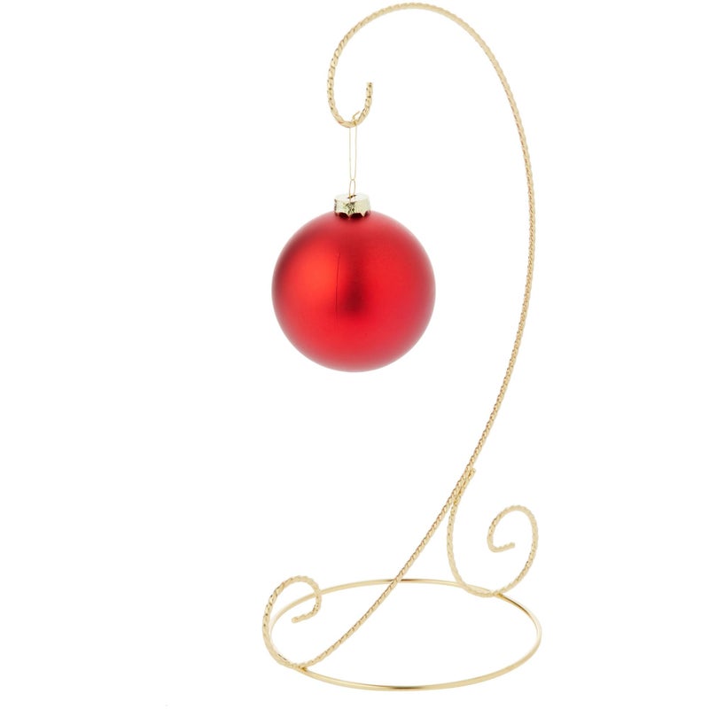 Bard's Twisted Gold-toned Ornament Stand, Large, 12.25" H x 5.5" W x 7.5" D - Image 2